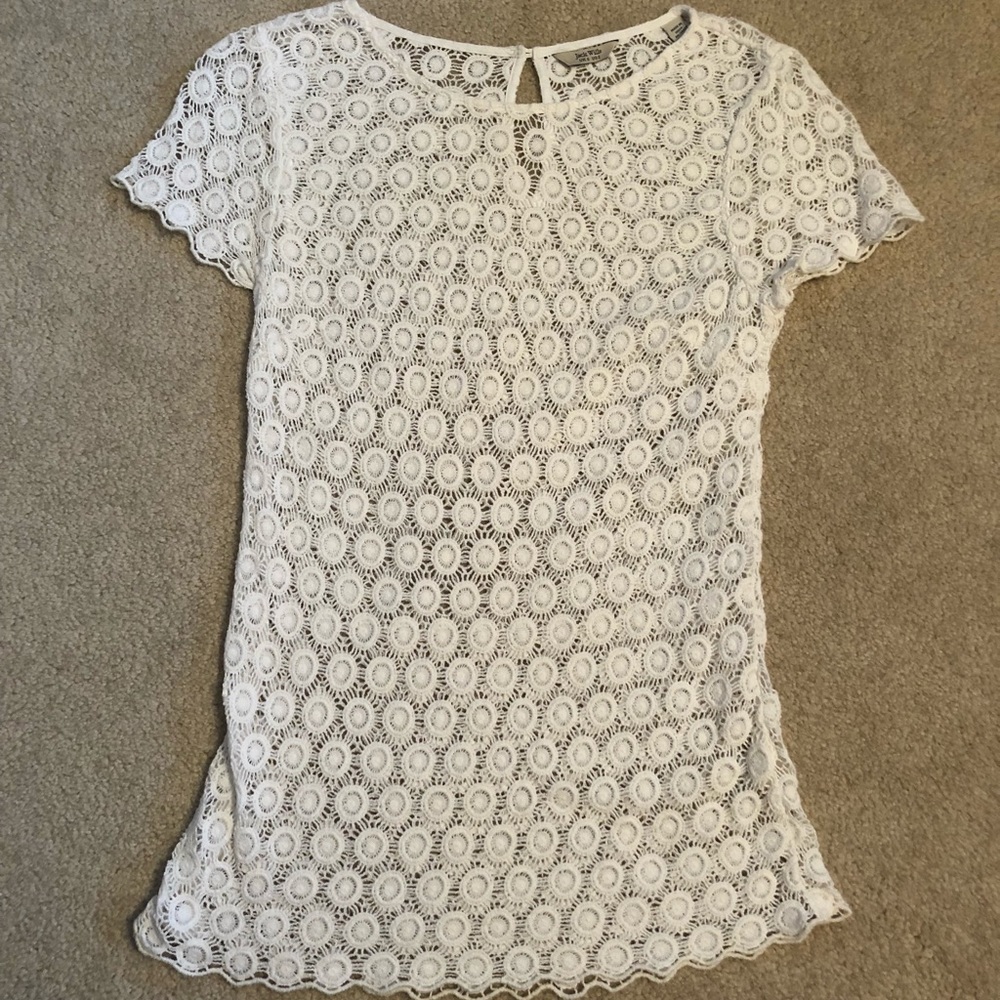 White lace top